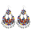 Jeweljunk Multi Meenakari Afghani Dangler Earrings - 1311054D
