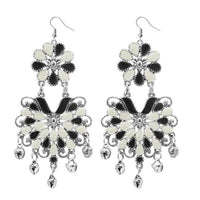 Jeweljunk Black Meenakari Afghani Dangler Earrings - 1311063F