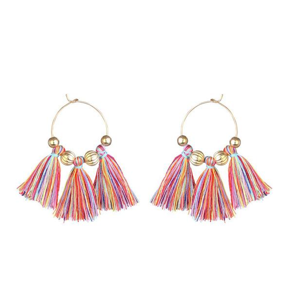 Jeweljunk Gold Plated Multi Thread Earrings - 1310923D
