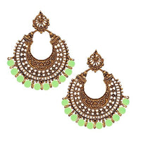 Jeweljunk Beads Antique Gold Plated Afghani Earrings - 1311022J