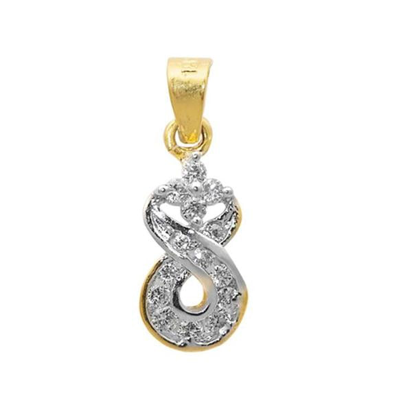 Morini Gold Plated Stone AD Pendant