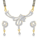 Morini Gold Plated American Diamond Mangalsutra Set - 1500613