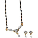 Morini American Diamond Gold Plated Mangalsutra Set - 1500627