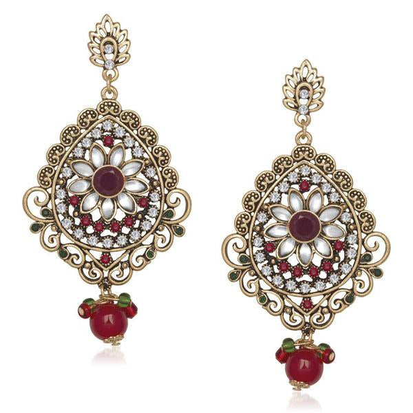 Soha Fashion Kundan Stone Dangler Earrings