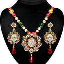 Soha Fashion Multicolour Stone Drop Necklace Set - 2200705