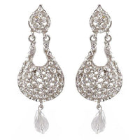 Tip Top Fashions Austrian Stone Gold Plated Dangler Earrings - 1300903