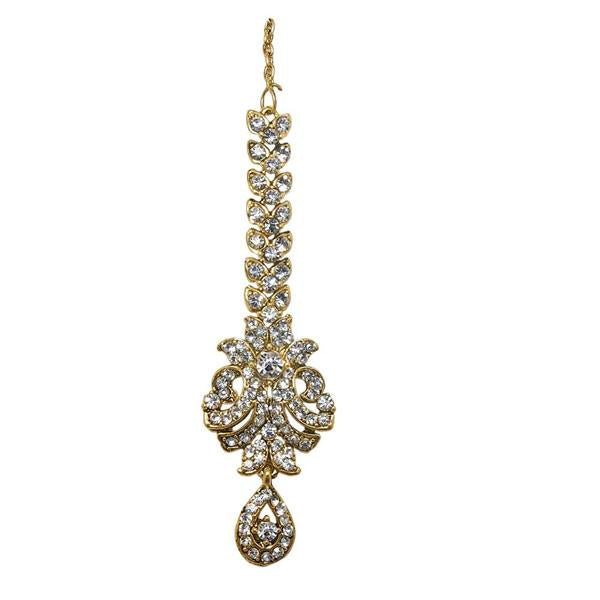 Soha Fashion Austrian Stone Gold Plated Maang Tikka - 1501610