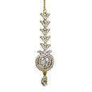 Soha Fashion White Austrian Stone Gold Plated Maang Tikka - 1501605C
