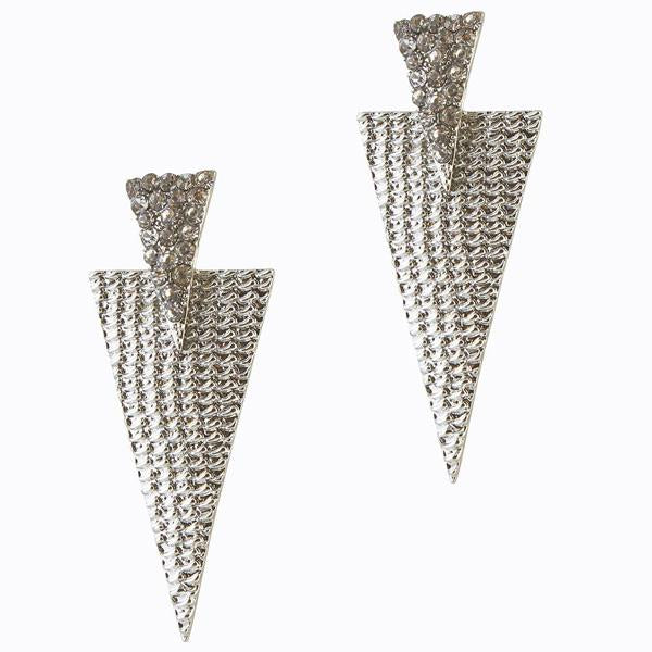 The99Jewel Stone Rhodium Plated Dangler Earring