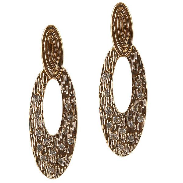 The99Jewel Stone Gold Plated Dangler Earring - 1306660
