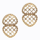 The99Jewel Stone Gold Plated Dangler Earring