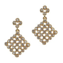 The99Jewel Austrian Stone Gold Plated Dangler Earring - 1306709