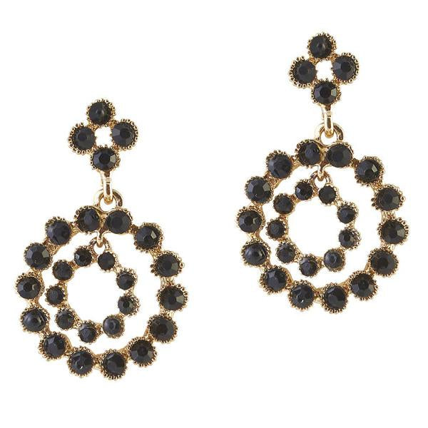 The99Jewel Austrian Stone Gold Plated Dangler Earring - 1306719