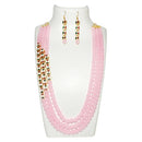 Vivant Charms Meenakari Beads Kundan Reversible Necklace Set - 2800310