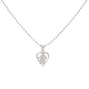 The99Jewel Austrian Stone Silver Plated Chain Pendant - 1200958