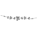 Apurva Pearls Stone Silver Plated Butterfly Design Hair Brooch - 1502203B