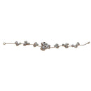 Apurva Pearls Stone Gold Plated Floral Design Hair Brooch - 1502204A