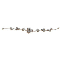 Apurva Pearls Stone Gold Plated Floral Design Hair Brooch - 1502204A
