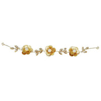 Apurva Pearls Gold Plated Stone Hair Brooch - 1502208A