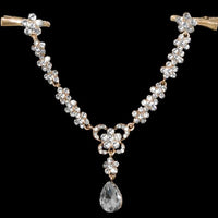 Apurva Pearl Stone Gold Plated Hair Brooch - 1502220A