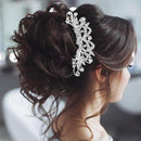 Apurva Pearls Silver Plated Stone Hair Brooch - 1502214B