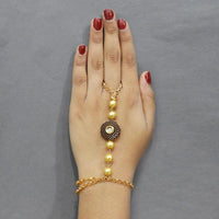 Apurva Pearls Austrian Stone And Pearl Hand Harness - 1503116