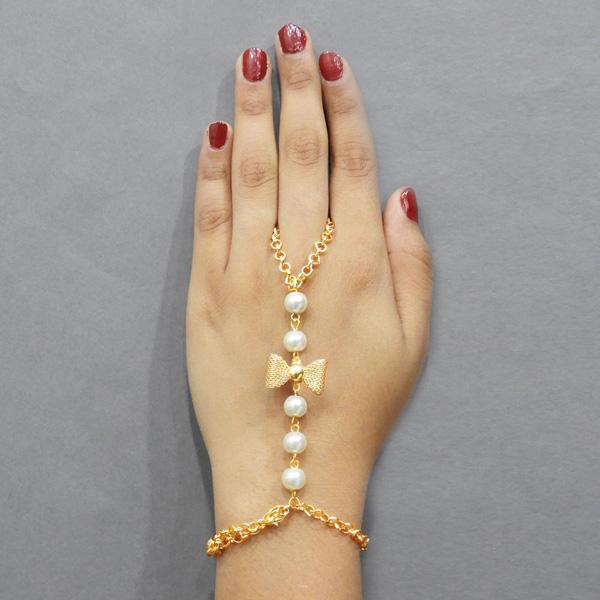 Apurva Pearls Pearl Chain Hand Harness - 1503119