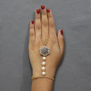 Apurva Pearls Austrian Stone And Pearl Hand Harness - 1503121