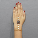 Apurva Pearls Austrian Stone And Pearl Hand Harness - 1503128