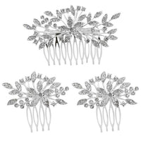 Apurva Pearls Stone Silver Plated Hair Brooch - 1502040A