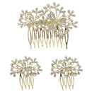 Apurva Pearls Stone Gold Plated Hair Brooch - 1502041B