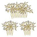 Apurva Pearls Stone Gold Plated Hair Brooch - 1502044B