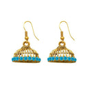 The99Jewel Zinc Alloy Gold Plated Stone Jhumki Earring - 1307501F