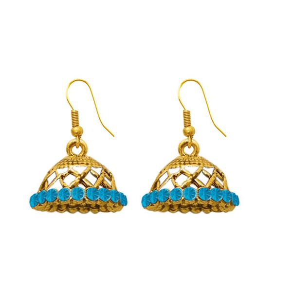 The99Jewel Zinc Alloy Gold Plated Stone Danglers Earring - 1307504C