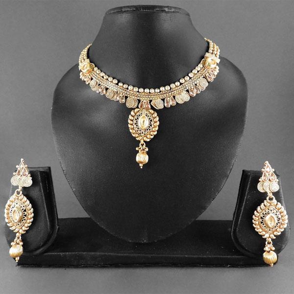 Bhavi Copper Gold Plated Necklace Set - FAP0054