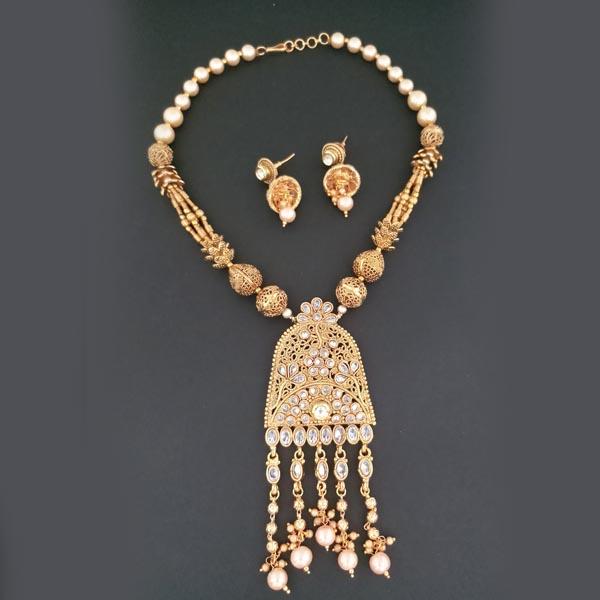 Bhavi AD Stone Copper Necklace Set - FAP0181B