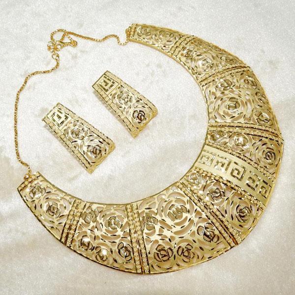 Utkrishtt Forming Gold Plated Necklace Set - 1107826