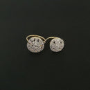 Labono Art AD Stone Gold Plated Double Ring - FAW0028
