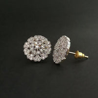 Labono Art AD Stone Gold Plated Stud Earrings - FAW0042