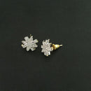 Labono Art Gold Plated AD Stone Stud Earrings - FAW0044