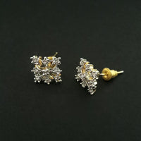 Labono Art AD Stone Gold Plated Stud Earrings - FAW0056
