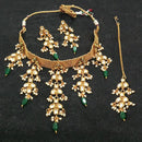 Real Creation AD Stone Copper Necklace Set With Maang Tikka - FBB0002