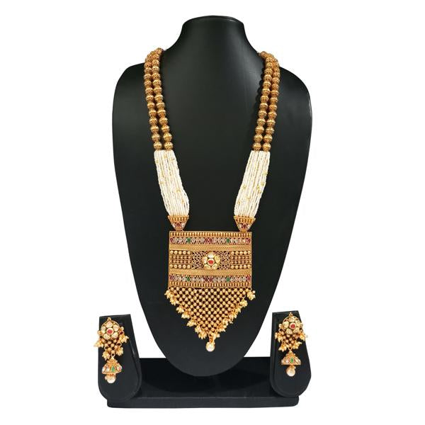 Real Creation Pearl White Copper Necklace Set - FBB0011A