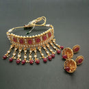 Real Creation AD Stone Choker Copper Necklace Set - FBB0018C