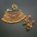 Real Creation AD Stone Copper Choker Necklace Set - FBB0026C