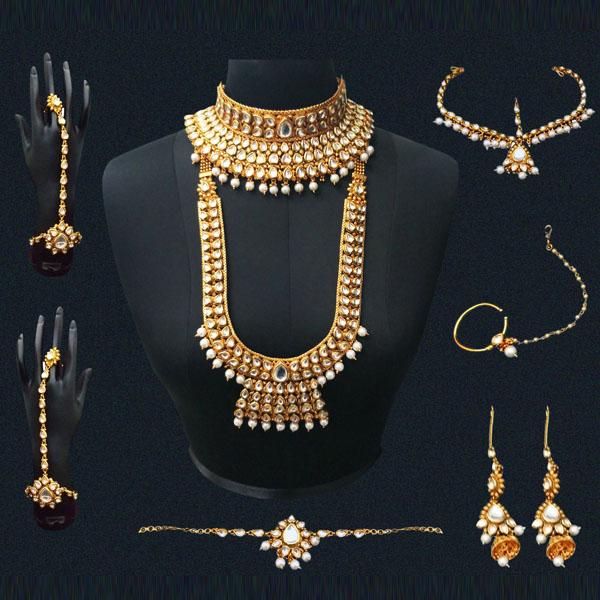 Real Creation AD Kundan Copper Bridal Jewellery Set - FBB0074