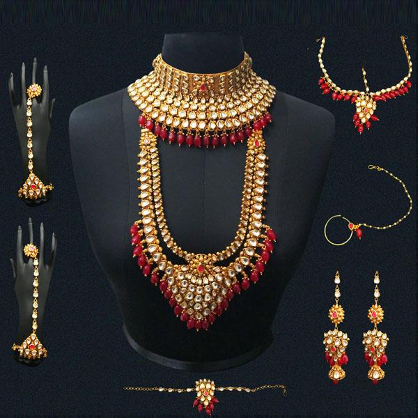 Real Creation AD Kundan Copper Bridal Jewellery Set - FBB0075