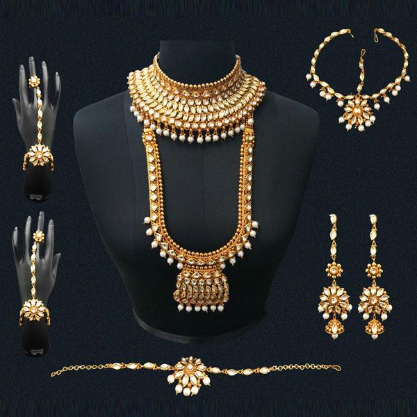 Real Creation AD Kundan Copper Bridal Jewellery Set - FBB0077