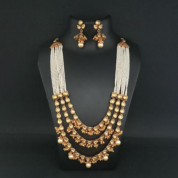 Real Creation Kundan Stone Copper Necklace Set - FBB0130B