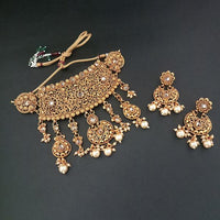 Real Creation AD Stone Choker Copper Necklace Set - FBB0138B